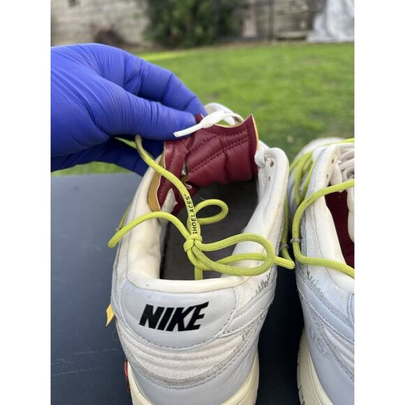 Nike Off-White Dunk Low Lot 08 of 50 - Size 10.5M - DM1602-106 (no Insoles) main image 5